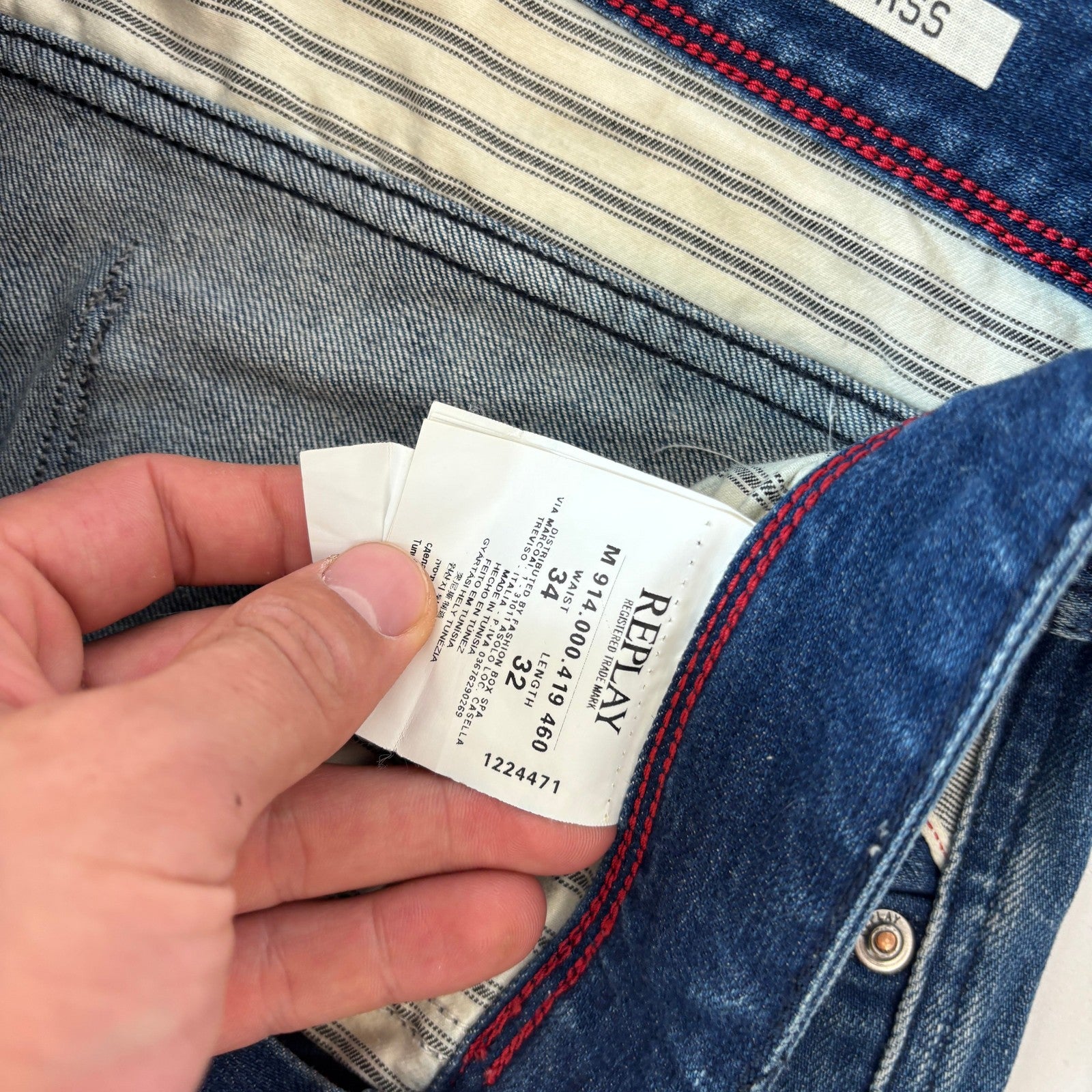 y2K Replay Slim Jeans (M)