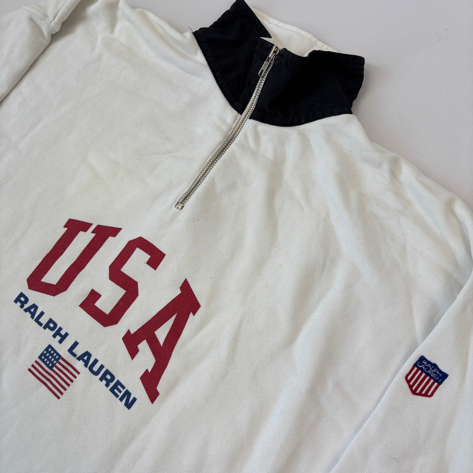 y2K Vintage Ralph Lauren Half-Zip (XL)