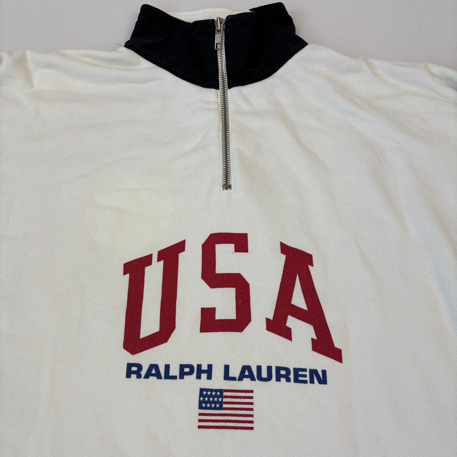 y2K Vintage Ralph Lauren Half-Zip (XL)