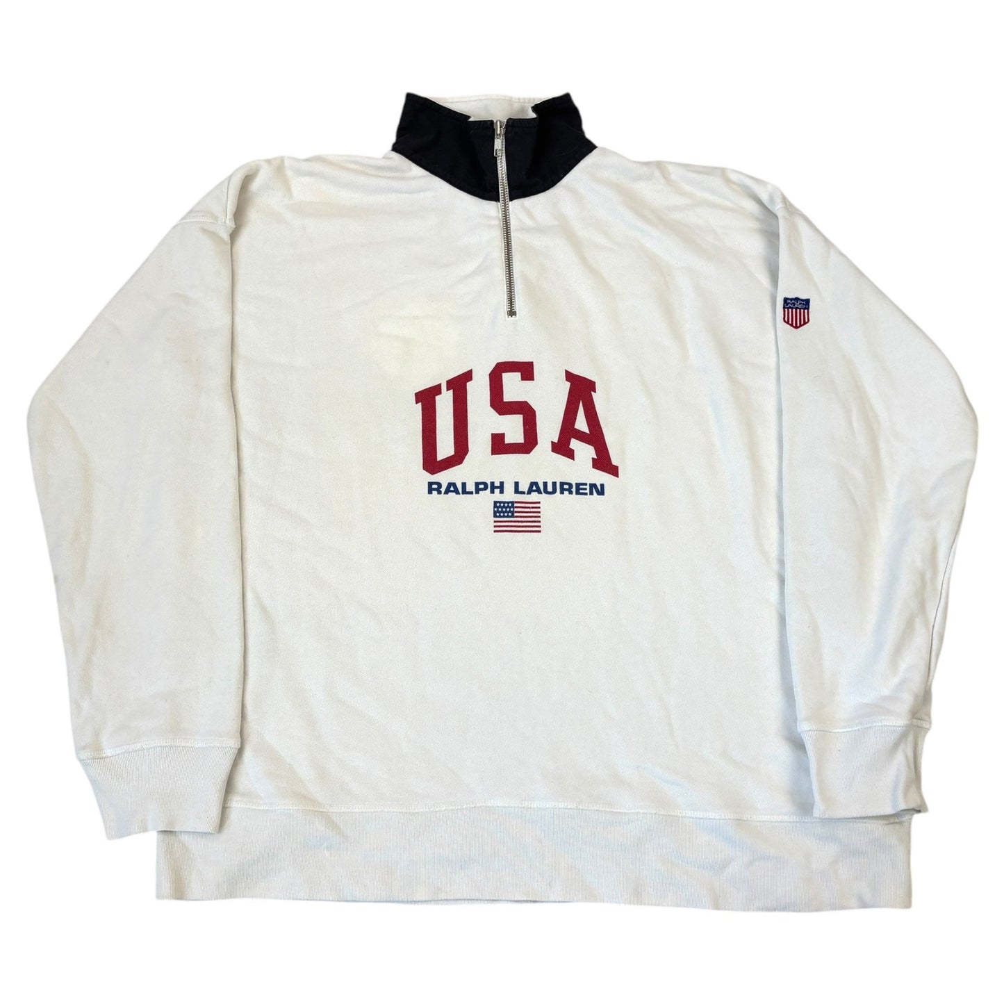y2K Vintage Ralph Lauren Half-Zip (XL)