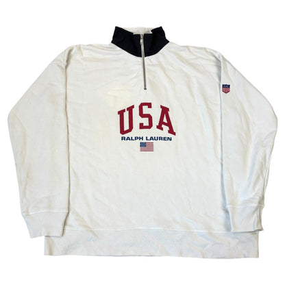 y2K Vintage Ralph Lauren Half-Zip (XL)