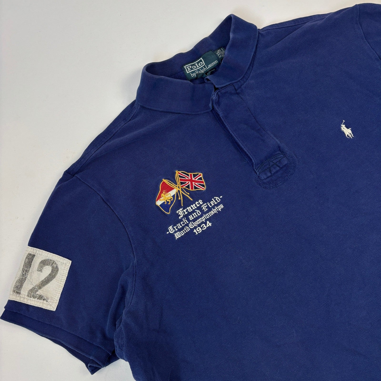 y2K Vintage Ralph Lauren Frankreich Polo (XXL)