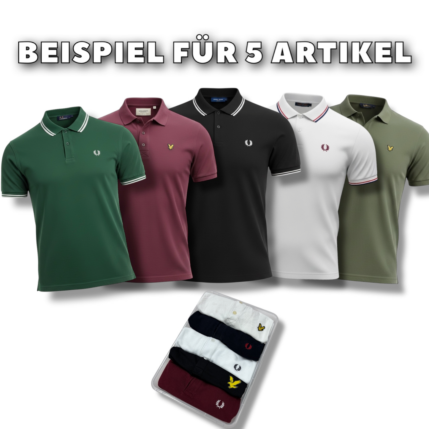 Casual Polo / T-Shirt Mystery Box (2-5 Artikel)