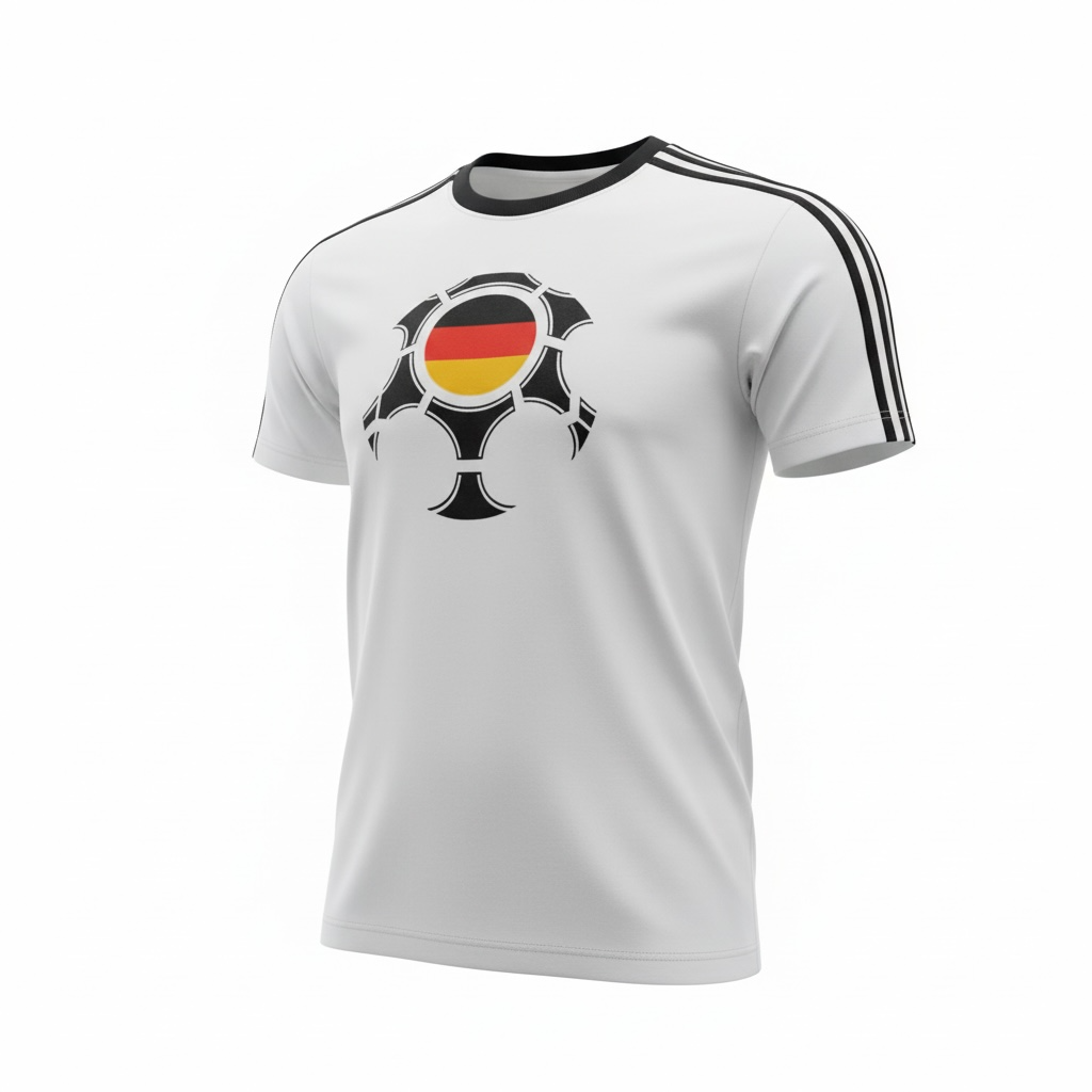 y2K Adidas DFB 2008 T-Shirt (M)