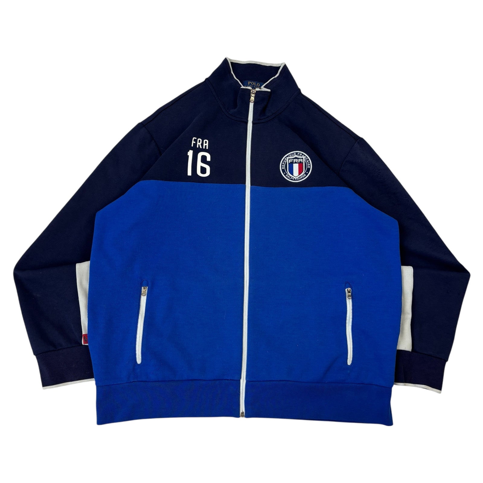 y2K Vintage Ralph Lauren Frankreich Zip-Jacke (XL)
