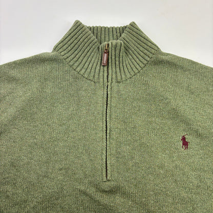 y2K Vintage Ralph Lauren Half-Zip (XL)